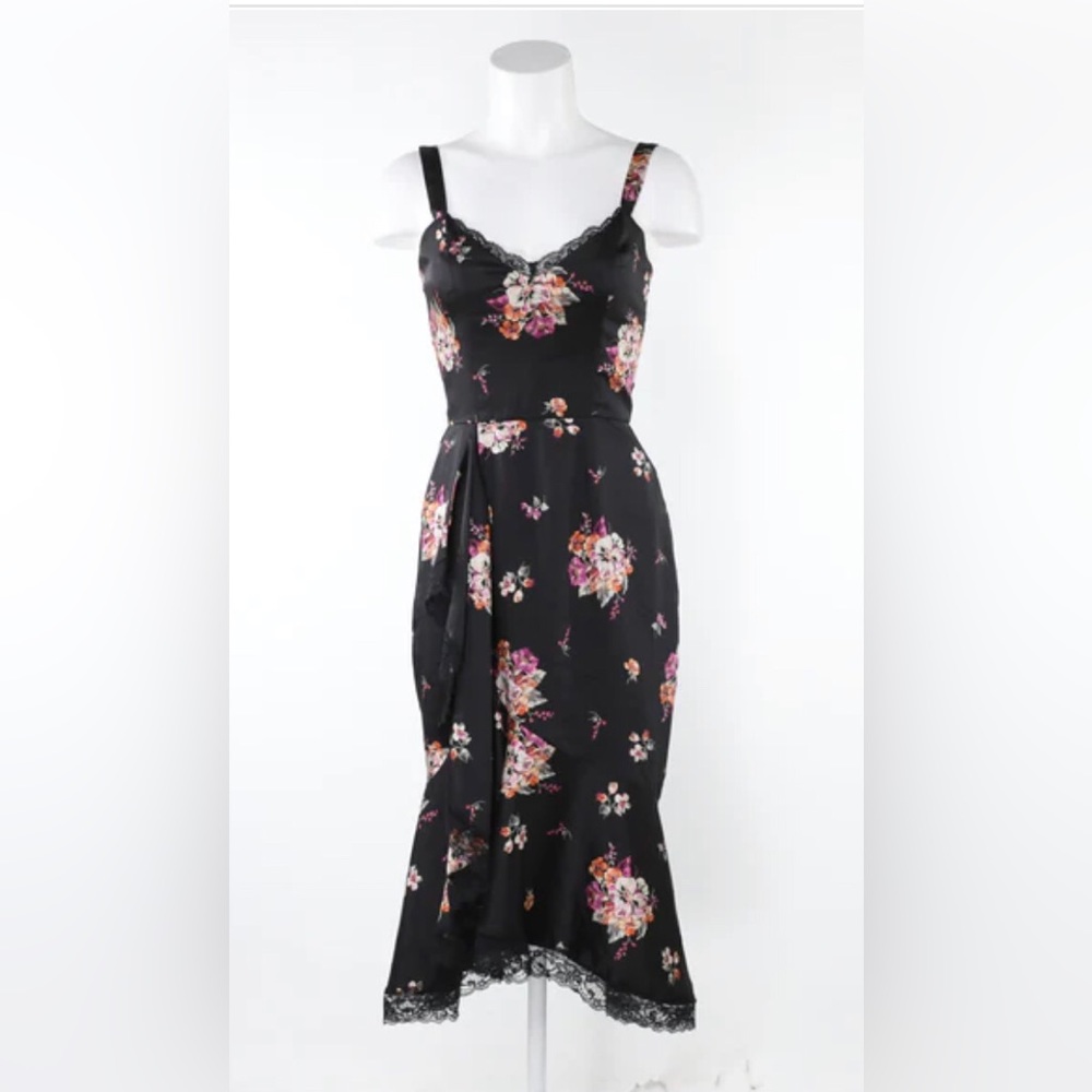 Slate and willow black and sleeveless floral dress sz XL excellent condition